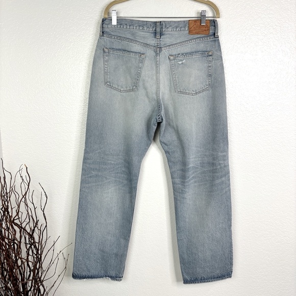 MOUSSY Vintage Teaneck Wide Straight Distressed Jeans - 31 - Picture 6 of 10